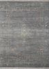 EA-7040 Medium Gray/Charcoal Slate grey and black wool hand knotted Rug