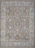 ENLP-08 Dark Gray/Antique White grey and black wool hand knotted Rug