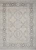 enlp-09 classic gray/fresco gray grey and black wool hand knotted Rug