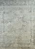 ENM-3101 Natural White/Natural Gray ivory wool hand knotted Rug