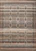 enm-8006 clay/medium espresso beige and brown wool hand knotted Rug