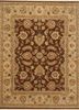 epr-10 cocoa brown/sand beige and brown wool hand knotted Rug