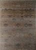esh-1419 soft beige/clay beige and brown wool and silk hand knotted Rug