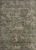 memoir grey and black wool and silk hand knotted Rug - HeadShot