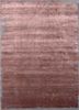 esk-316 espresso/medium gray red and orange wool and bamboo silk hand knotted Rug