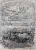 esk-356 antique white/slate gray ivory wool and bamboo silk hand knotted Rug