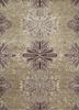 ESK-400 Silver/Mauve beige and brown wool and bamboo silk hand knotted Rug