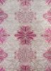 esk-400 antique white/pink ivory wool and bamboo silk hand knotted Rug