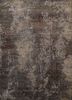 ESK-404 Frost Gray/Liquorice grey and black wool and bamboo silk hand knotted Rug
