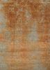 ESK-404 Fog/Ginger green wool and bamboo silk hand knotted Rug