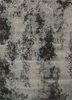 ESK-404 Classic Gray/Liquorice grey and black wool and bamboo silk hand knotted Rug