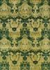 esk-405 swamp green/dark green green wool and bamboo silk hand knotted Rug