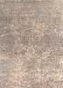 ESK-411 Medium Gray/White Sand grey and black wool and bamboo silk hand knotted Rug