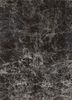 ESK-411 Liquorice/Frost Gray grey and black wool and bamboo silk hand knotted Rug