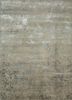 ESK-411 Classic Gray/Shale grey and black wool and bamboo silk hand knotted Rug
