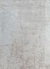 ESK-411 White/Flax ivory wool and bamboo silk hand knotted Rug