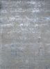 ESK-411 Nickel/China Blue grey and black wool and bamboo silk hand knotted Rug