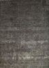 esk-431 frost gray/liquorice grey and black wool and bamboo silk hand knotted Rug