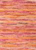 esk-433 rose smoke/red orange pink and purple wool and bamboo silk hand knotted Rug