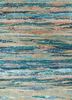 esk-433 capri/sea blue blue wool and bamboo silk hand knotted Rug