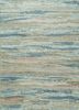 esk-433 dream blue/antique white blue wool and bamboo silk hand knotted Rug