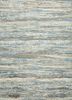 esk-433 antique white/skyline blue ivory wool and bamboo silk hand knotted Rug