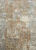 esk-439 gray/ashwood beige and brown wool and bamboo silk hand knotted Rug