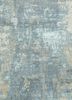 esk-439 skyline blue/soft gray blue wool and bamboo silk hand knotted Rug