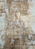 esk-439 clay/soft gray beige and brown wool and bamboo silk hand knotted Rug