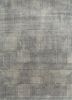 esk-472 classic gray/china blue grey and black wool and bamboo silk hand knotted Rug
