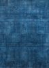 esk-472 antique blue/blue lake blue wool and bamboo silk hand knotted Rug
