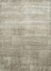 ESK-472 White/Flax ivory wool and bamboo silk hand knotted Rug