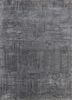esk-472 medium gray/frost gray grey and black wool and bamboo silk hand knotted Rug