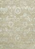 esk-624 silver/classic gray beige and brown wool and bamboo silk hand knotted Rug