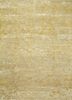 ESK-632 Antique White/Golden Apricot ivory wool and bamboo silk hand knotted Rug