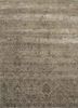 esk-632 soft gray/dark gray grey and black wool and bamboo silk hand knotted Rug