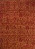 esk-632 ginger/ruby red gold wool and bamboo silk hand knotted Rug