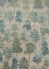 esk-660 soft gray/sea mist green grey and black wool and bamboo silk hand knotted Rug