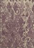 esk-662 linen/amethyst ivory wool and bamboo silk hand knotted Rug