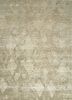 ESK-662 Linen/White Sand ivory wool and bamboo silk hand knotted Rug