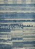 esk-663 classic gray/ensign blue  wool and bamboo silk hand knotted Rug
