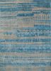 ESK-663 Ashwood/Ocean Blue grey and black wool and bamboo silk hand knotted Rug
