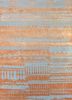ESK-663 Caribbean Sky/Sunset blue wool and bamboo silk hand knotted Rug