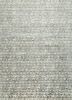 esk-725 white/ashwood grey and black wool and bamboo silk hand knotted Rug