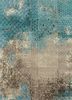esk-9012 capri/pebble blue wool and bamboo silk hand knotted Rug