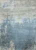 esk-9012 skyline blue/soft gray blue wool and bamboo silk hand knotted Rug
