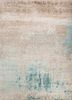 esk-9014 antique white/light sea mist beige and brown wool and bamboo silk hand knotted Rug