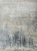 esk-9014 classic gray/pastel blue grey and black wool and bamboo silk hand knotted Rug
