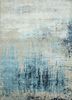 ESK-9014 Ivory/Medium Sky Blue ivory wool and bamboo silk hand knotted Rug