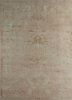 gs-1011 french peach/medium taupe beige and brown wool hand knotted Rug